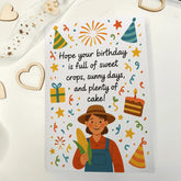 Happy Birthday Card for Gardeners Farmers & Growers - Greeting Card